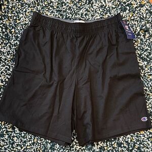 Champion Men's Classic 9 inch Jersey Black Athletic Shorts 2XL